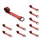 Tie 4 Safe 2" x 10' Lasso Strap w/ D Ring Auto Tie Down Wheel Lift Tow Truck Trailer Red, 10PK TWS21-510-W27-R-C-10 - alternate 1